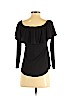 Veronica M. Black Long Sleeve Top Size XS - photo 2