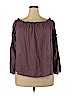 Forever 21 100% Rayon Purple Long Sleeve Blouse Size 2X - photo 1