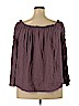 Forever 21 100% Rayon Purple Long Sleeve Blouse Size 2X - photo 2