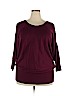 Lane Bryant Burgundy 3/4 Sleeve Top Size 18 - 20 Plus - photo 1