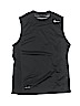 Nike 100% Polyester Solid Black Active Tank Size S (youth) - photo 1