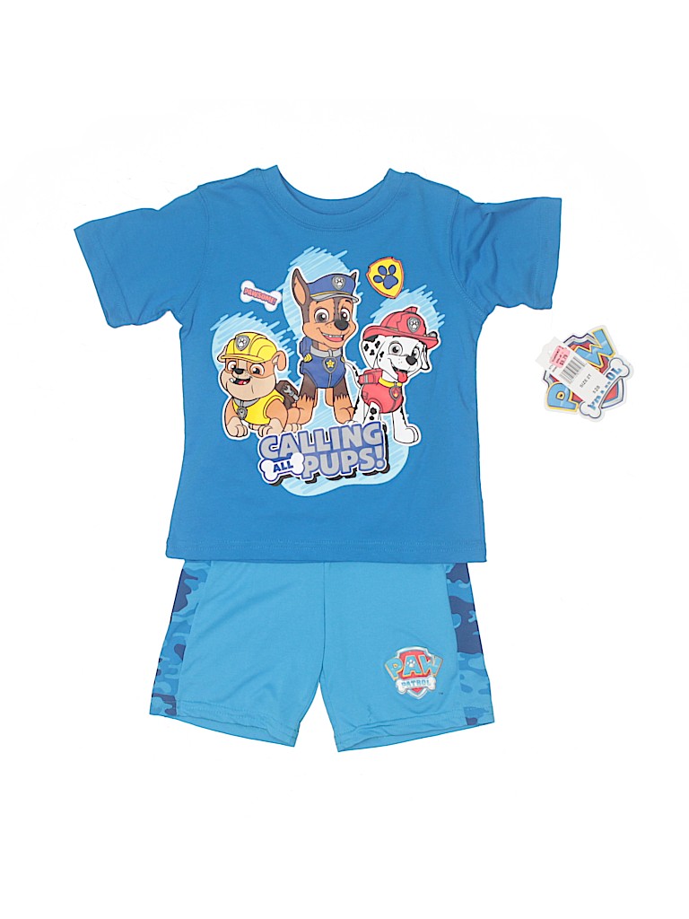 Nickelodeon 100% Polyester Graphic Blue Short Sleeve T-Shirt Size 2T - photo 1