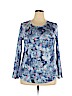 Style&Co Blue 3/4 Sleeve T-Shirt Size XXL - photo 1