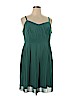 ModCloth 100% Polyester Green Cocktail Dress Size 1X - photo 1