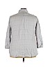 Ava & Viv 100% Rayon Gray Long Sleeve Button-Down Shirt Size 3X - photo 2