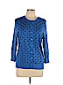 Ellen Tracy Blue Cardigan Size L - photo 1