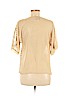 Romeo & Juliet Couture 100% Polyester Gold Short Sleeve Blouse Size M - photo 2