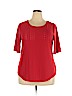 Apt. 9 Red Short Sleeve Top Size XXL - photo 1