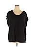 Worthington Black Short Sleeve Top Size 1X - photo 1