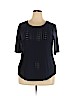 Apt. 9 Blue Short Sleeve Top Size XXL - photo 1