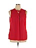 Ann Taylor Factory 100% Polyester Red Sleeveless Top Size XL - photo 1