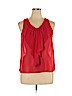 I.N. San Francisco 100% Polyester Red Sleeveless Blouse Size XL - photo 1