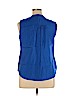 Milano Blue Sleeveless Blouse Size XL - photo 2