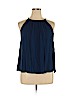 14th & Union 100% Viscose Blue Sleeveless Blouse Size XL - photo 1