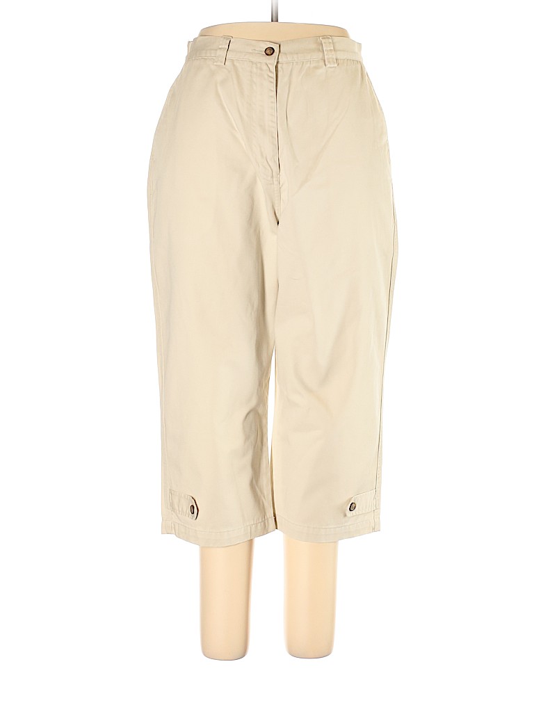 Christopher & Banks 100% Cotton Ivory Khakis Size 14 - photo 1