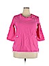 Misslook Pink 3/4 Sleeve Blouse Size 3X - photo 1