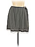 Garnet Hill 100% Silk Gray Silk Skirt Size 14 - photo 1