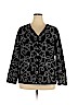 Rena Rowan 100% Wool Black Wool Cardigan Size 2X - photo 1