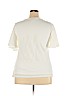Charter Club 100% Polyester White Short Sleeve Blouse Size 1X - photo 2