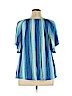 Chico's 100% Rayon Blue Short Sleeve Top Size XL (3) - photo 2