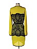 BCBGMAXAZRIA 100% Polyester Yellow Casual Dress Size S - photo 2
