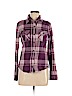 Roxy 100% Cotton Purple Long Sleeve Button-Down Shirt Size S - photo 1
