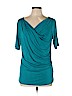 Worthington Blue Short Sleeve Top Size L - photo 1