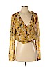Show Me Your Mumu 100% Polyester Yellow Long Sleeve Blouse Size S - photo 1