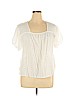 grand & greene White Short Sleeve Top Size XL - photo 1