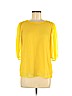 Ann Taylor 100% Polyester Yellow 3/4 Sleeve Blouse Size 8 (petite) - photo 1