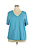Lane Bryant Blue Short Sleeve T-Shirt Size 22 - photo 1