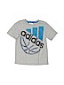 Adidas 100% Cotton Gray Active T-Shirt Size 6 - photo 1