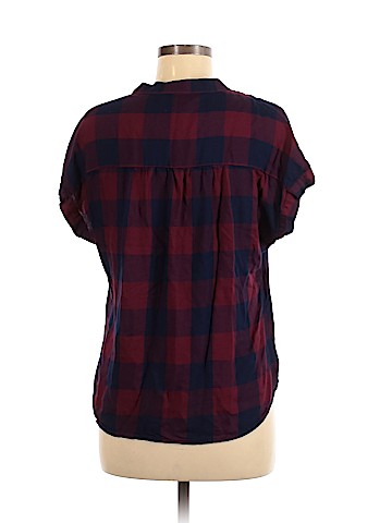 dip Short Sleeve Blouse (view 2)