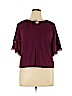 Old Navy 100% Polyester Burgundy 3/4 Sleeve Blouse Size XL - photo 1