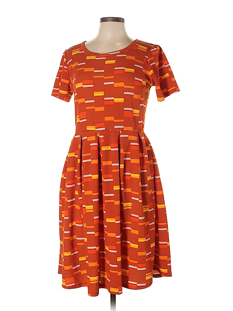 Lularoe Orange Casual Dress Size L - photo 1
