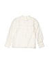 Janie and Jack 100% Cotton Solid Ivory Long Sleeve Top Size 6 - photo 1