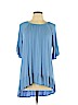 A.n.a Blue Short Sleeve Top Size XL - photo 1