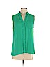 The Limited 100% Polyester Green Sleeveless Blouse Size M - photo 1