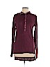 Free People Burgundy Long Sleeve Henley Size M - photo 1