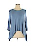 LOGO by Lori Goldstein Blue 3/4 Sleeve Top Size XL - photo 1