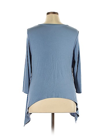 LOGO by Lori Goldstein 3/4 Sleeve Top (view 2)