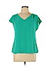 Banana Republic 100% Polyester Teal Short Sleeve Blouse Size S - photo 1