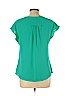 Banana Republic 100% Polyester Teal Short Sleeve Blouse Size S - photo 2