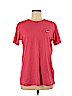 Nike 100% Polyester Pink Active T-Shirt Size L - photo 1