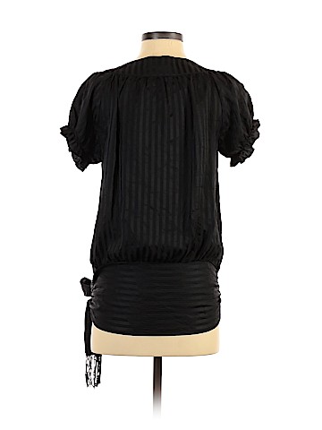 Bebe Short Sleeve Silk Top (view 2)