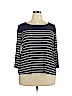 Laila Jayde Blue 3/4 Sleeve T-Shirt Size 3X - photo 1