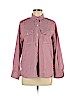 Current/Elliott 100% Cotton Red Long Sleeve Button-Down Shirt Size Med (2) - photo 1