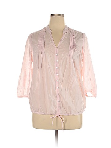 St. John's Bay 3/4 Sleeve Button-Down Shirt (view 1)