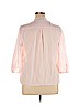 St. John's Bay 100% Cotton Pink 3/4 Sleeve Button-Down Shirt Size XL - photo 2