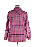 Torrid 100% Cotton Pink Long Sleeve Button-Down Shirt Size 2X Plus (2) - photo 2